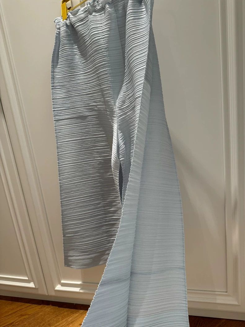 Issey Miyake issey miyake size:3 Ice-blue wide-leg pants Size 42" / US 20 - 3 Thumbnail