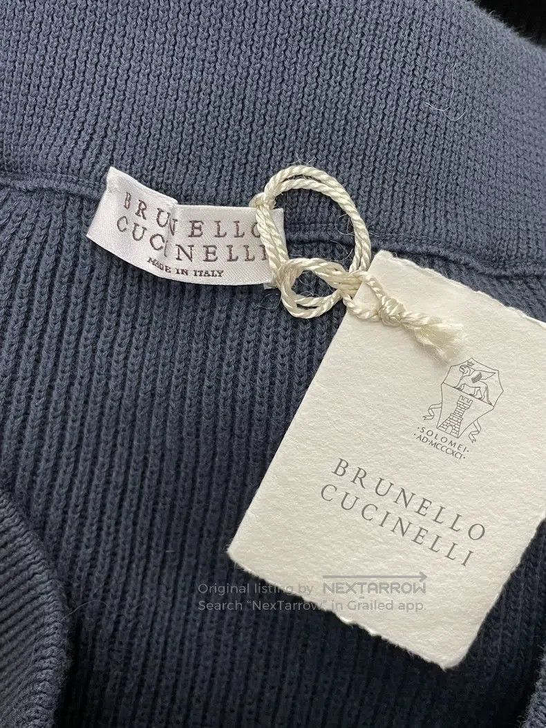 Brunello Cucinelli Brunello Cucinelli size S Dark Blue Knitted Midi Skirt Size 42" / US 20 - 3 Thumbnail