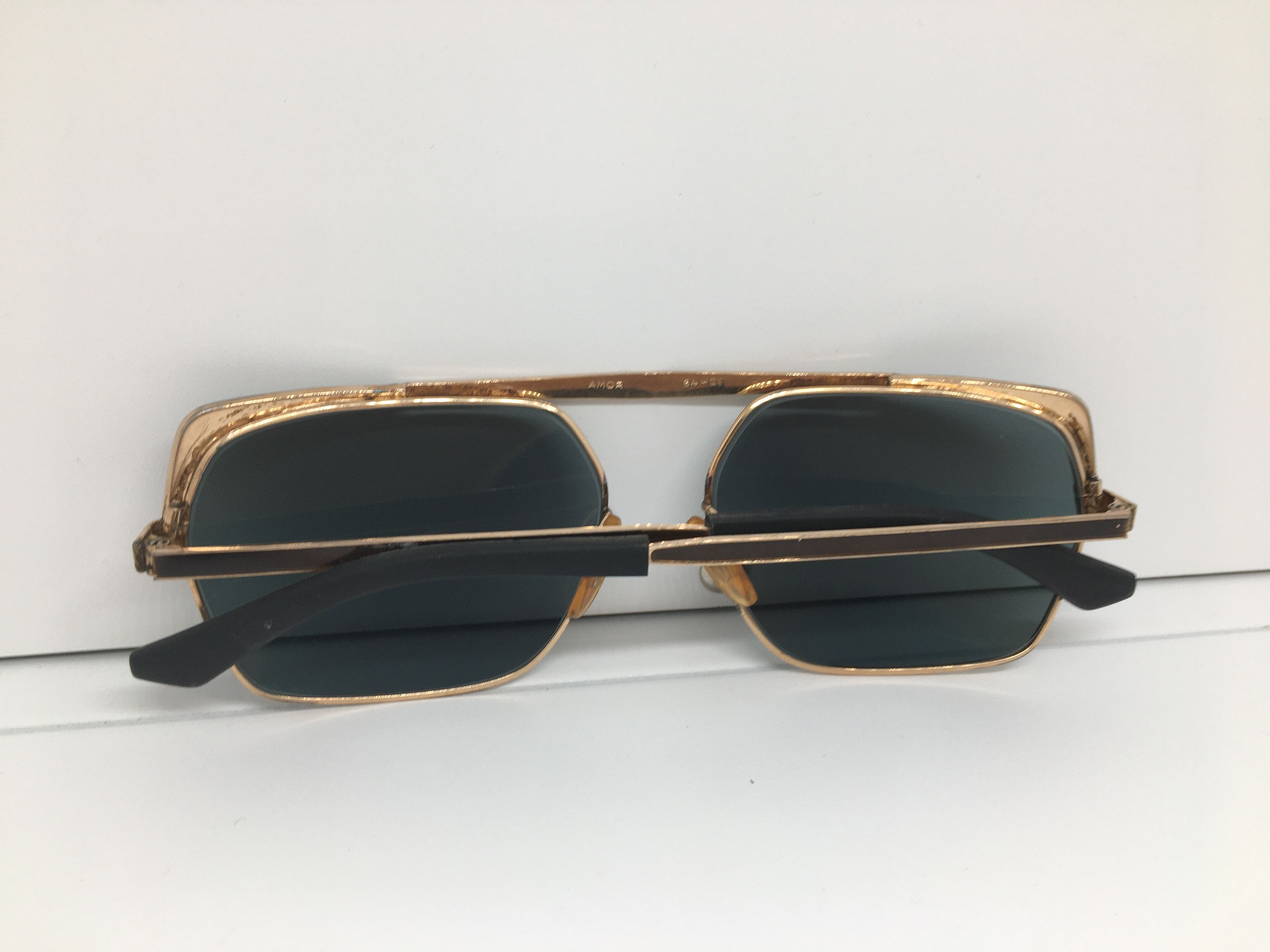 Vintage Vinatge Amor Gold ROCKABILLY sunglasses Frame France Size ONE SIZE - 9 Thumbnail