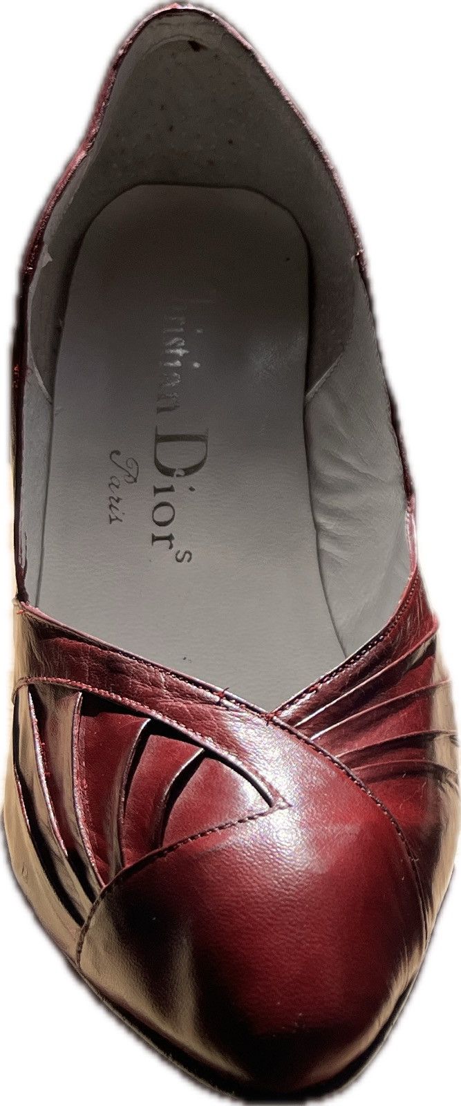 Dior Vintage red leather Dior heels Size US 5.5 / IT 35.5 - 9 Thumbnail