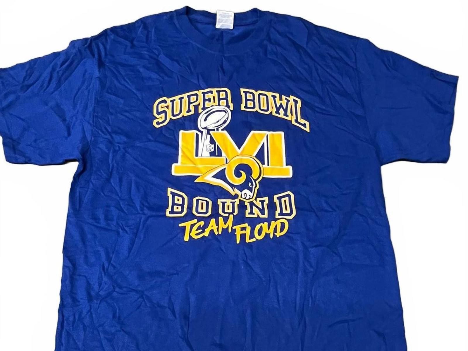 Designer Super Bowl LVI Bound Team Floyd T-Shirt - Blue Size US L / EU 52-54 / 3 - 2 Thumbnail