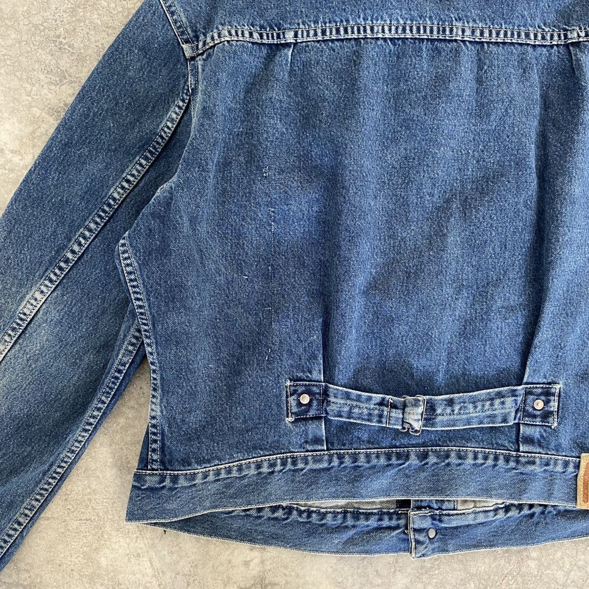 RRL Ralph Lauren VTG 90’s RRL Ralph Lauren Buckle Back Pleated Denim Jacket Size US XL / EU 56 / 4 - 16 Thumbnail