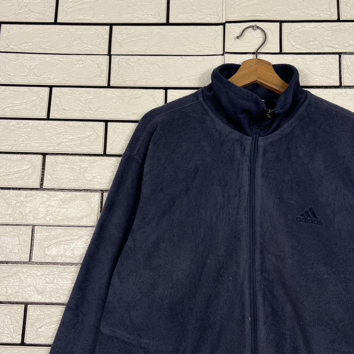 Adidas Y2k Vintage ADIDAS Embroidered Logo Fleece Jacket #4287-C195 Size US L / EU 52-54 / 3 - 3 Thumbnail