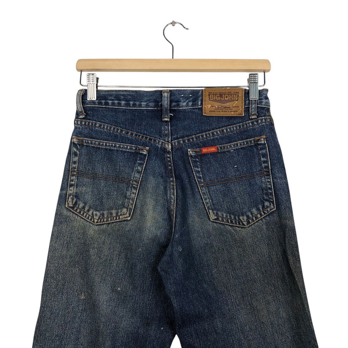Japanese Brand 📌Vintage Denim Jeans Straight Cut Big John Indigo Blue Size 28" / US 6 / IT 42 - 11 Thumbnail