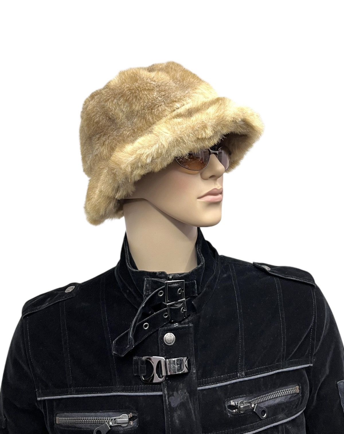 Vintage 🔥VERY RARE Custom Shearling Fur Bucket Hat Size ONE SIZE - 2 Thumbnail