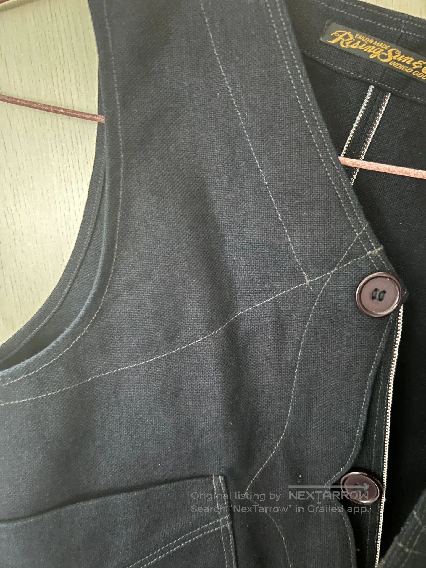 Rising Sun & Co. Rising Sun Vintage Vest Indigo Goods. Size US M / EU 48-50 / 2 - 9 Thumbnail