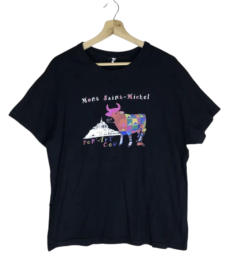 Le Mont Saint Michel Mont Saint Michel Pop Art Cow Tshirts Size US XL / EU 56 / 4 - 1 Thumbnail