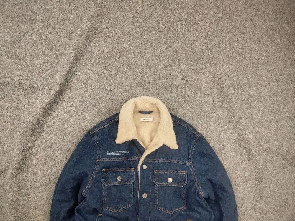 Pangaia Pangaia Design Unisex Hemp Blue Denim Sherpa Lined Jacket Size US S / EU 44-46 / 1 - 2 Thumbnail