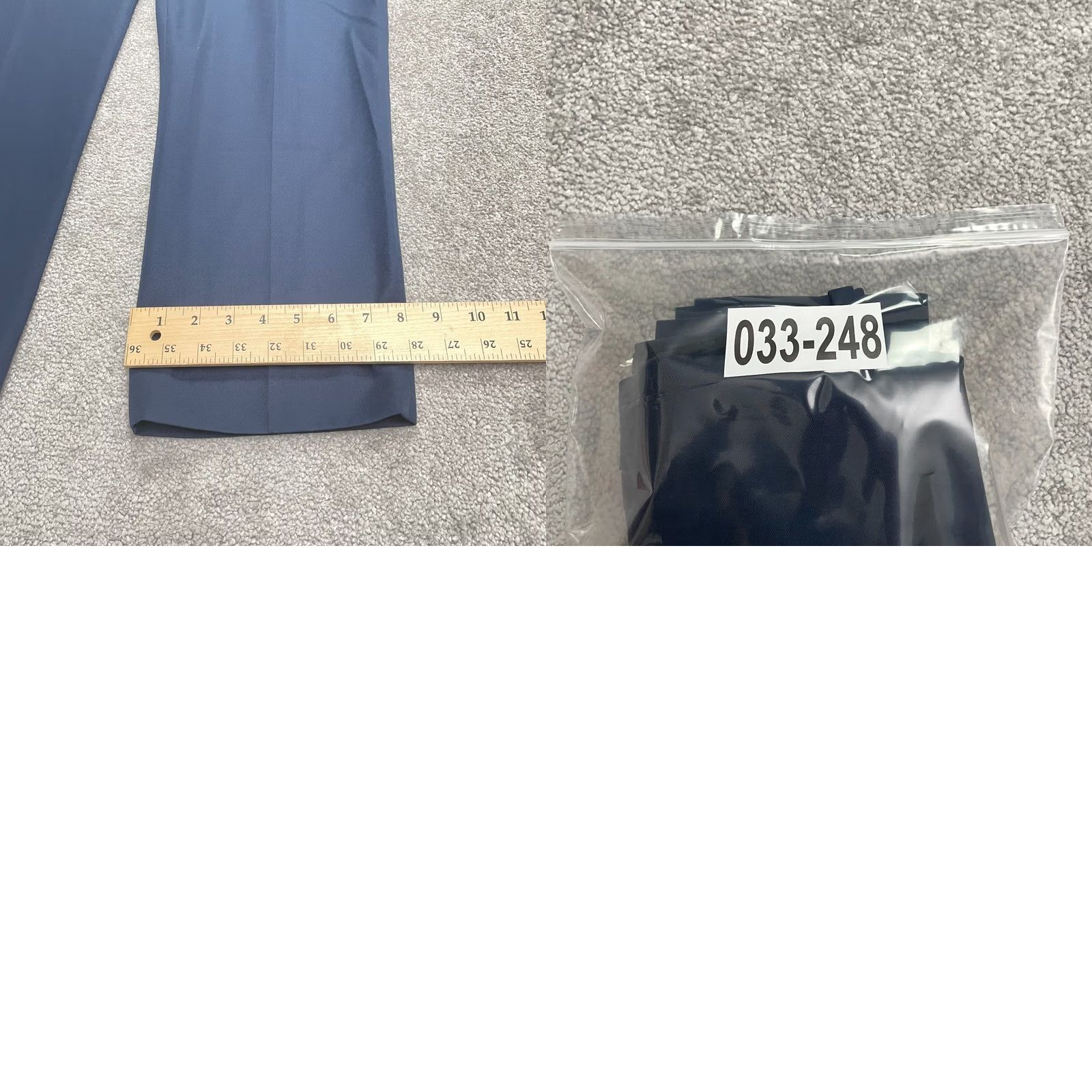Perry Ellis Perry Ellis Portfolio Dress Pants Mens 34x29 Navy Blue Straight Leg Flat Front Size US 34 / EU 50 - 9 Thumbnail