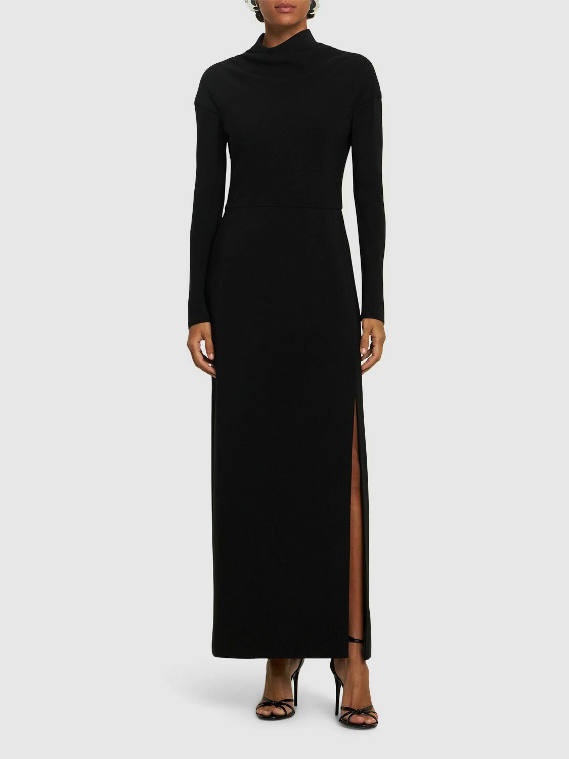 Versace o1y0226 Maxi Dress in Black Size S / US 4 / IT 40 - 2 Thumbnail