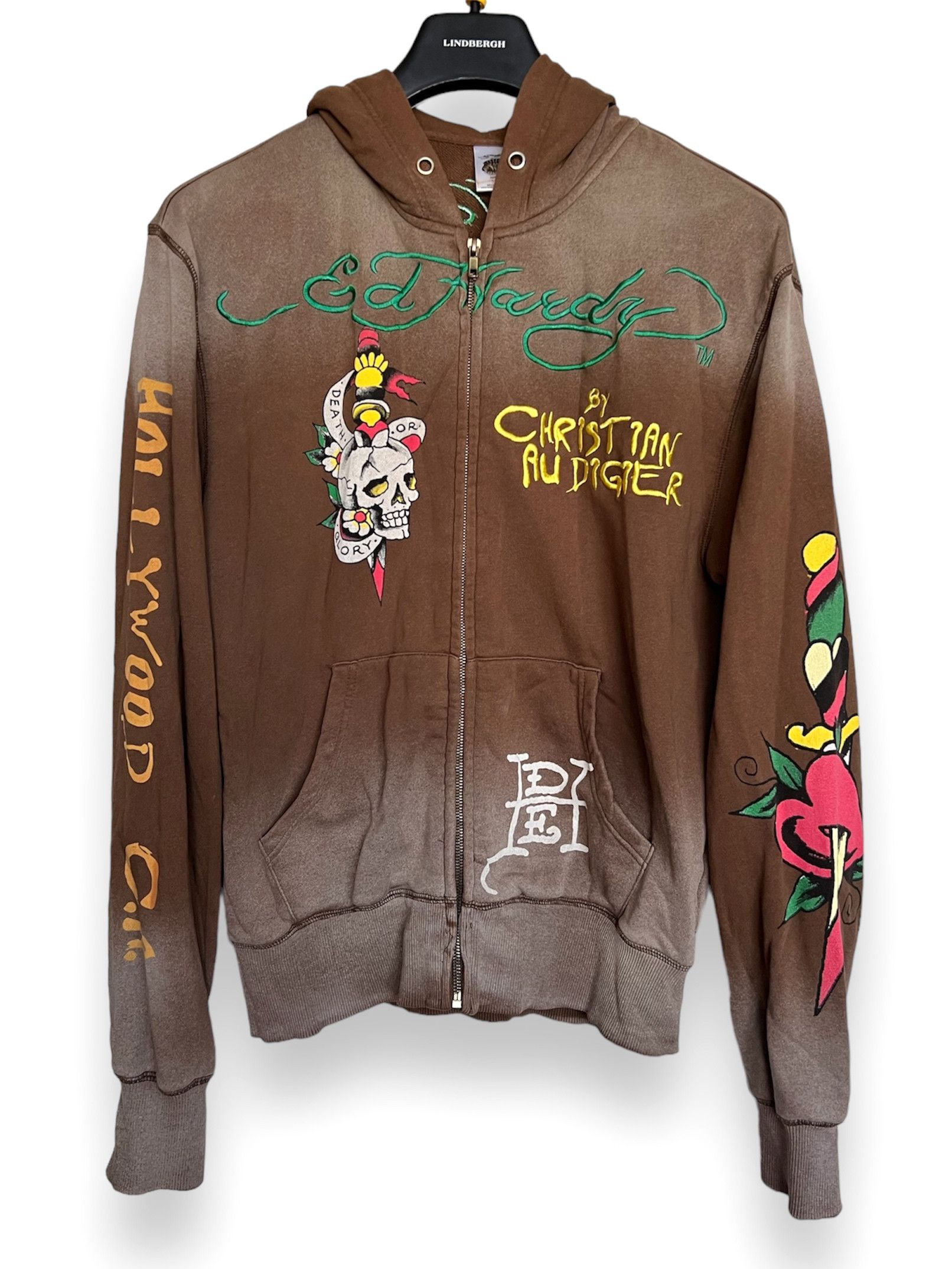 Ed Hardy VINTAGE Y2K ED HARDY ‘DEATH OR GLORY’ ZIP HOODIE MADE IN USA Size US M / EU 48-50 / 2 - 1 Thumbnail
