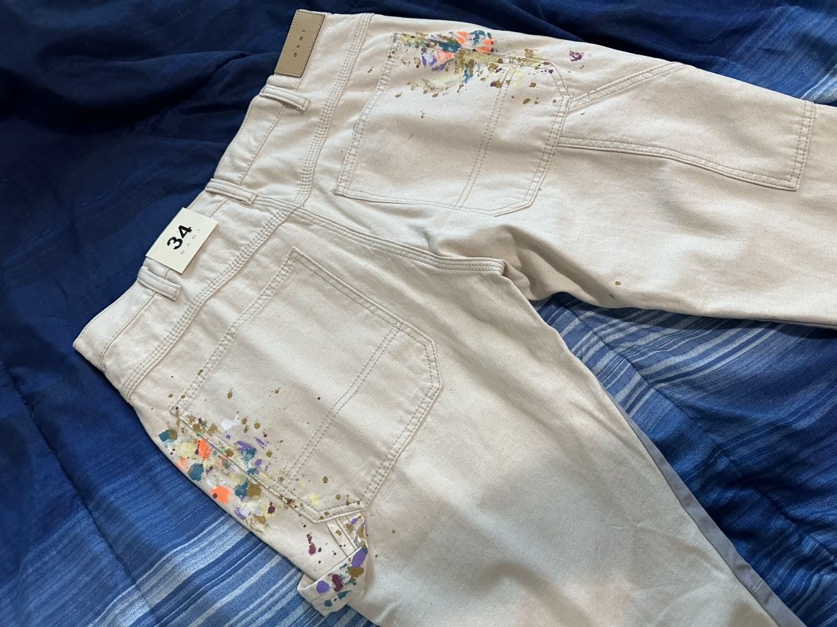 MNML MNML distressed carpenter paint jeans cream/white Size US 36 / EU 52 - 6 Thumbnail