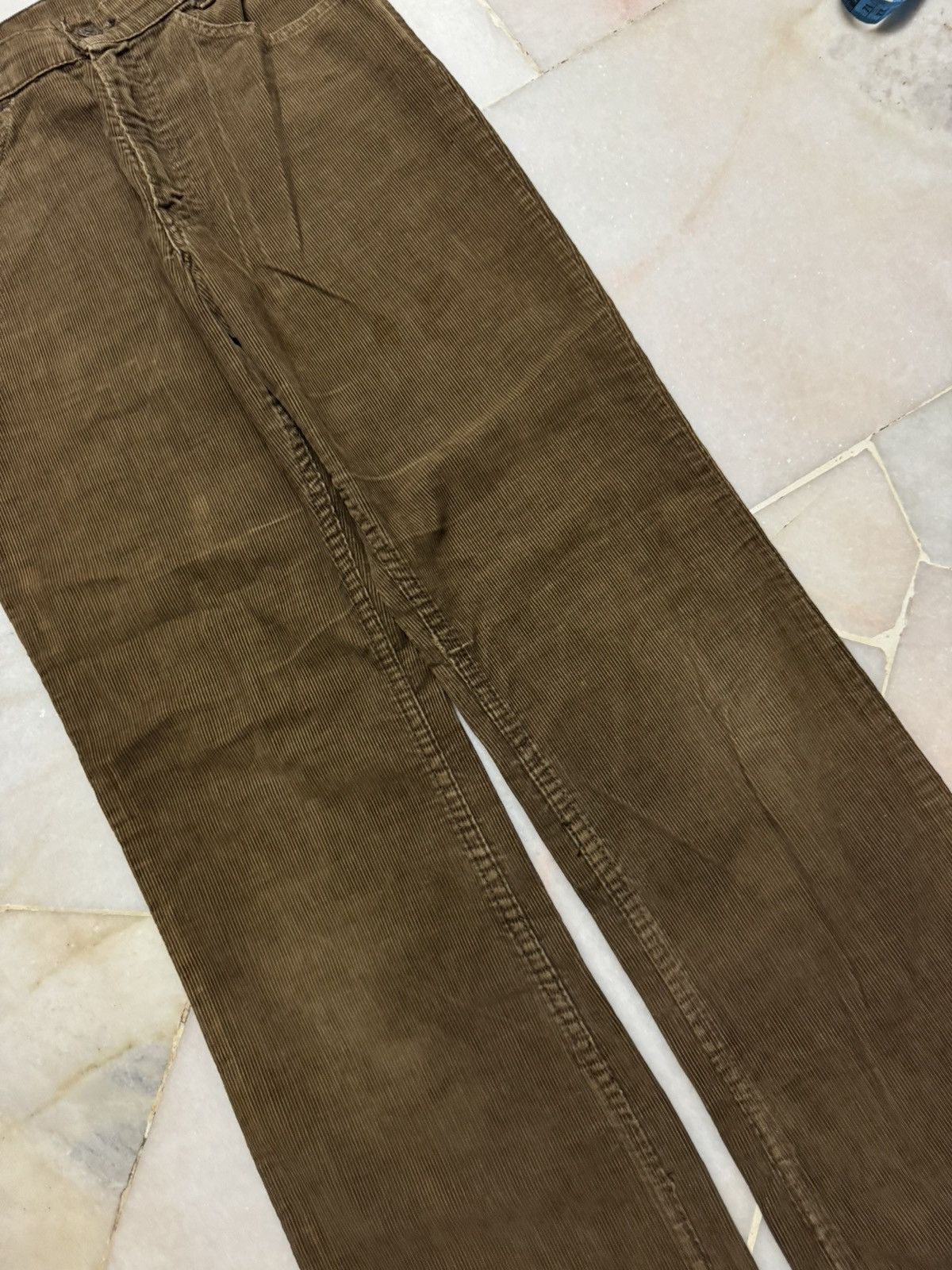 Levi's 💥FLARED💥70's LEVI'S WHITE TAG CODUROI BOOTCUT CLASSIC BROWN Size US 29 - 5 Thumbnail