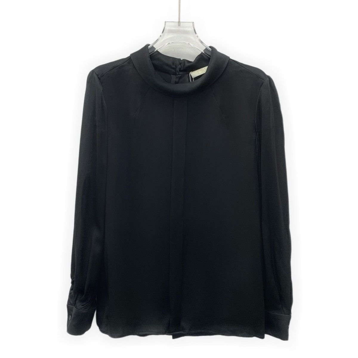 Chloe Chloe Silk Crew Neck Single-breasted Long Sleeve Shirt K26WX Size XS / US 0-2 / IT 36-38 - 1 Thumbnail