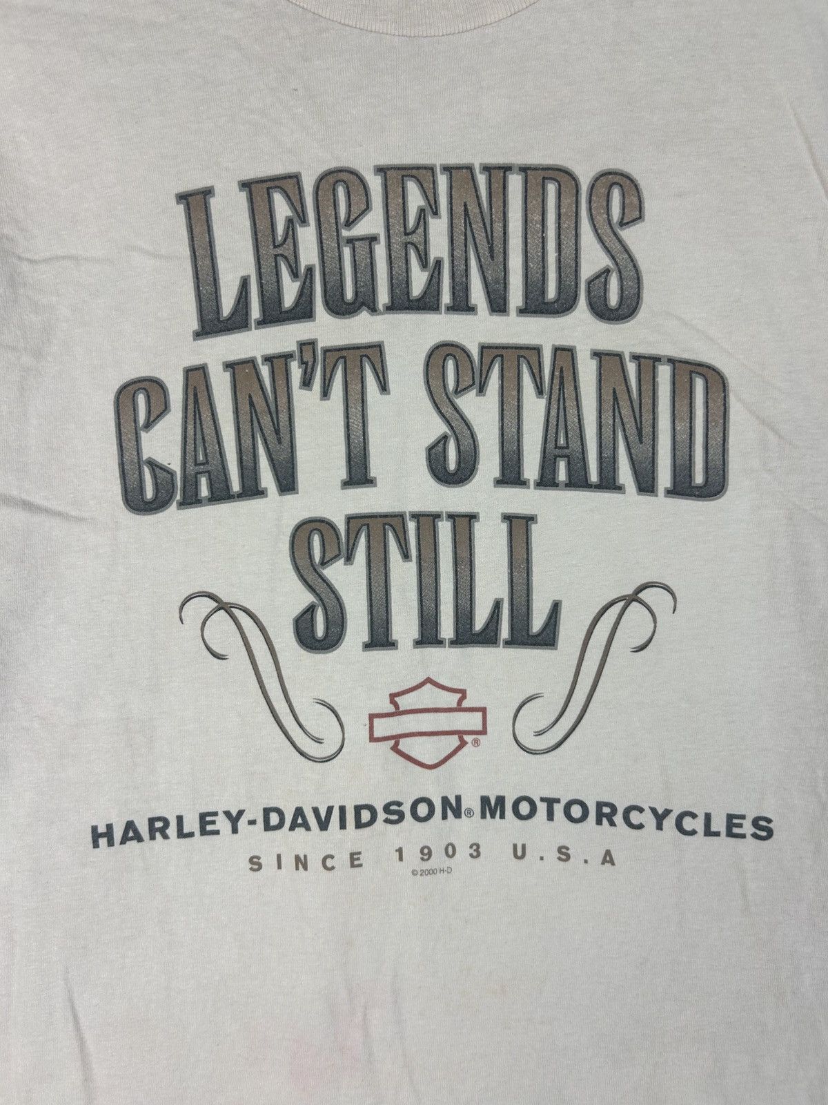 Harley Davidson × Vintage Vintage Y2K Harley Davidson /Legend can’t stand still Size US L / EU 52-54 / 3 - 3 Thumbnail