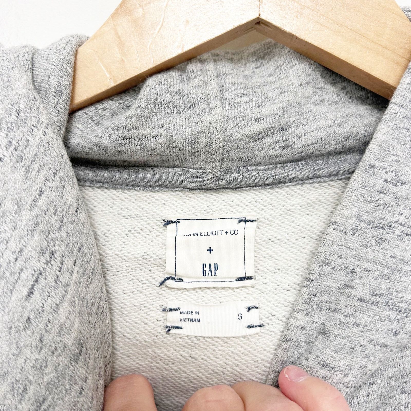 Gap Gap X John Elliott Gray Zipper Side Hoodie Sz S Size US S / EU 44-46 / 1 - 2 Thumbnail