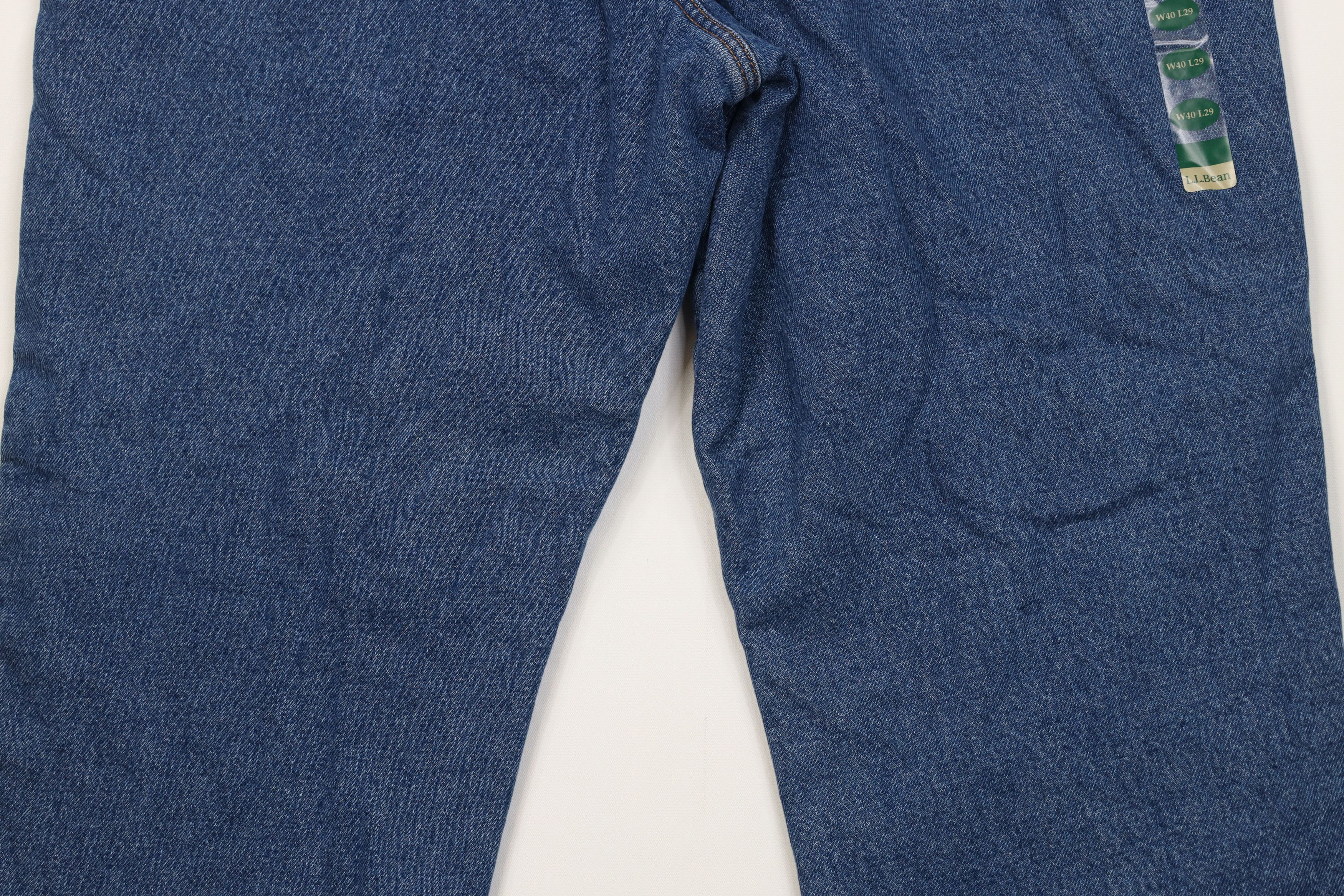 L.L. Bean Vintage LL Bean Fleece Lined Heavy Wide Leg Denim Jeans Blue Size US 40 / EU 56 - 10 Thumbnail