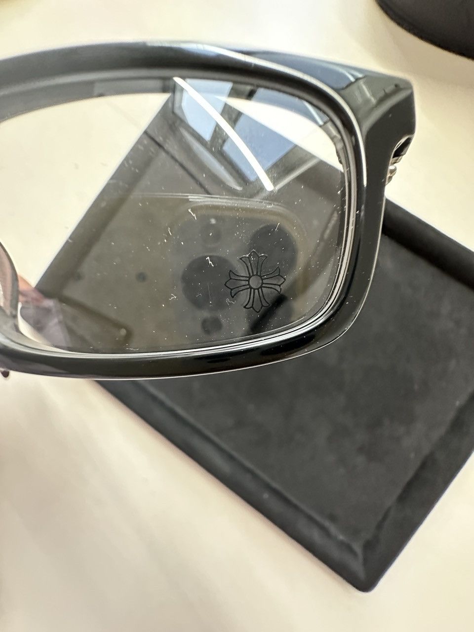Chrome Hearts Chrome Hearts PONTIFASS BK Fleur Glasses Frame Size ONE SIZE - 9 Thumbnail