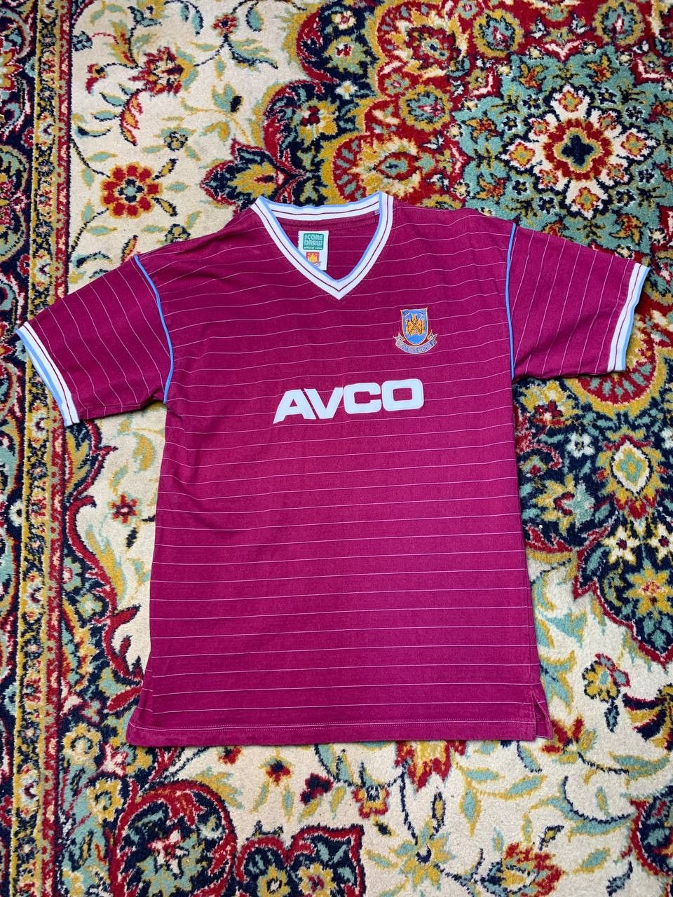 Vintage West Ham United 1986 Home Shirt Score Draw Retro New Remake Size US M / EU 48-50 / 2 - 1 Thumbnail