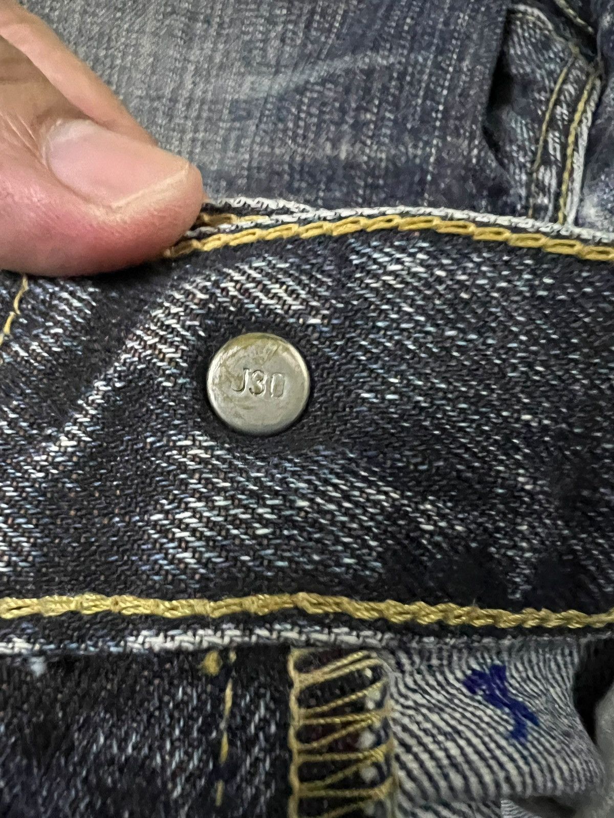 Levi's × Levi's Vintage Clothing Vintage Levis 537 Faded Distress Jeans Size US 33 - 10 Thumbnail