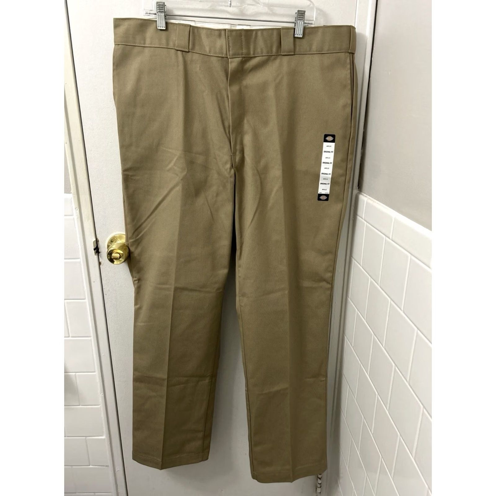 Dickies Dickies 874 Work Pants Mens 40x32 Brown Beige Original Fit Logo Trousers Size US 40 / EU 56 - 2 Thumbnail