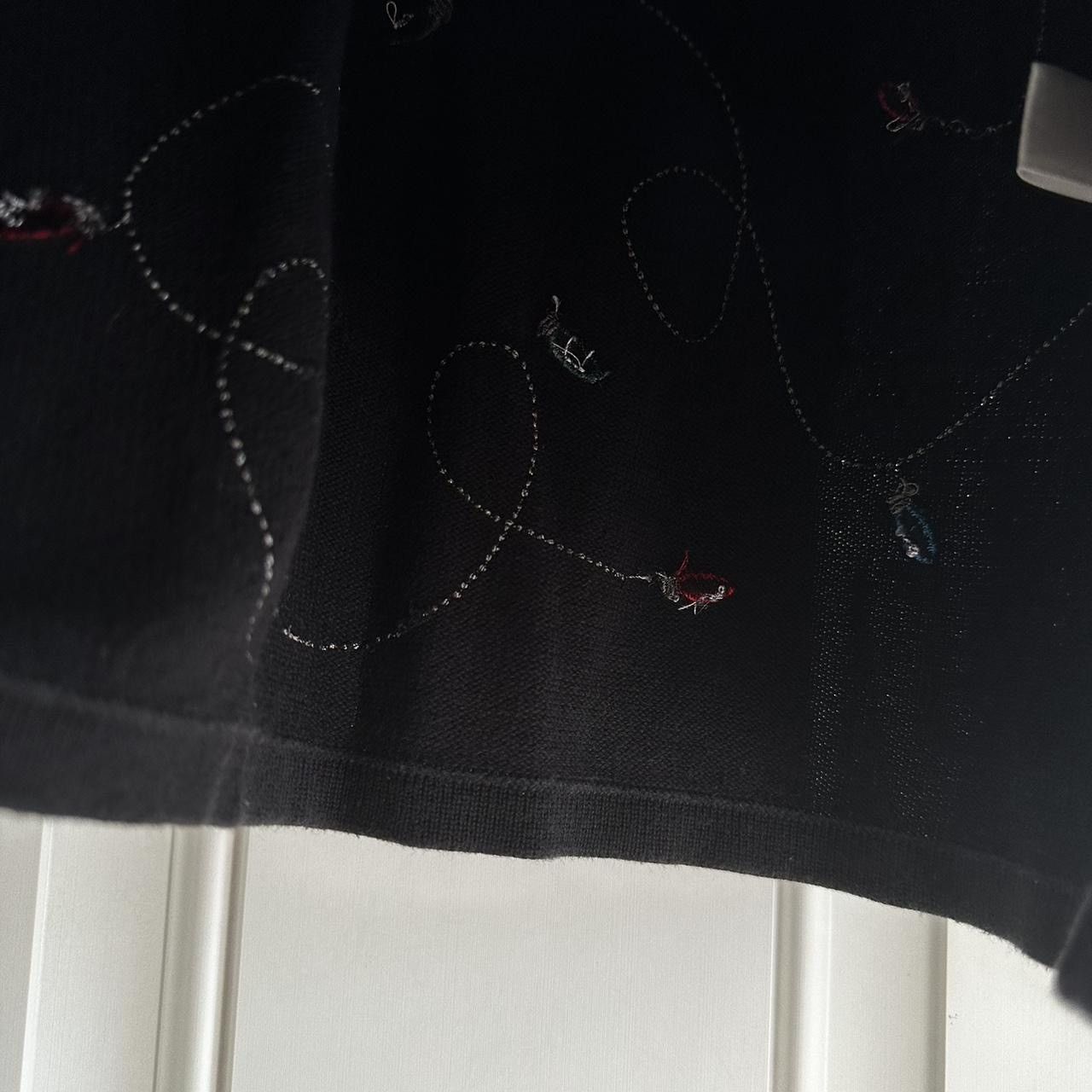 Vintage Vintage 90s Banks Cardigan Sweater Christmas Lights Rainbow Size M / US 6-8 / IT 42-44 - 3 Thumbnail