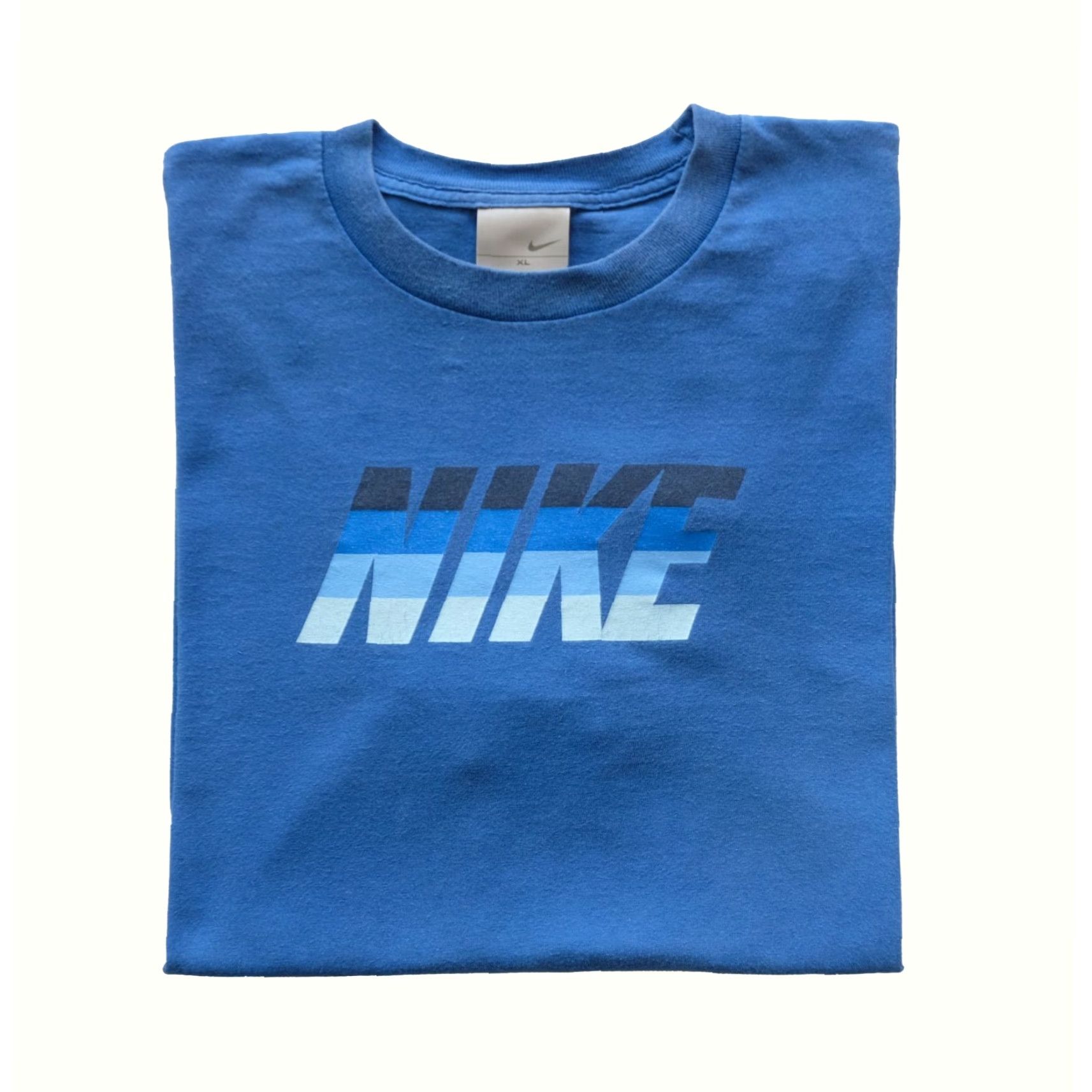 Nike VINTAGE Nike T-Shirt Mens XL Blue 90s USA Graphic Swoosh Crew Neck Short Sleeve Size US XL / EU 56 / 4 - 2 Thumbnail