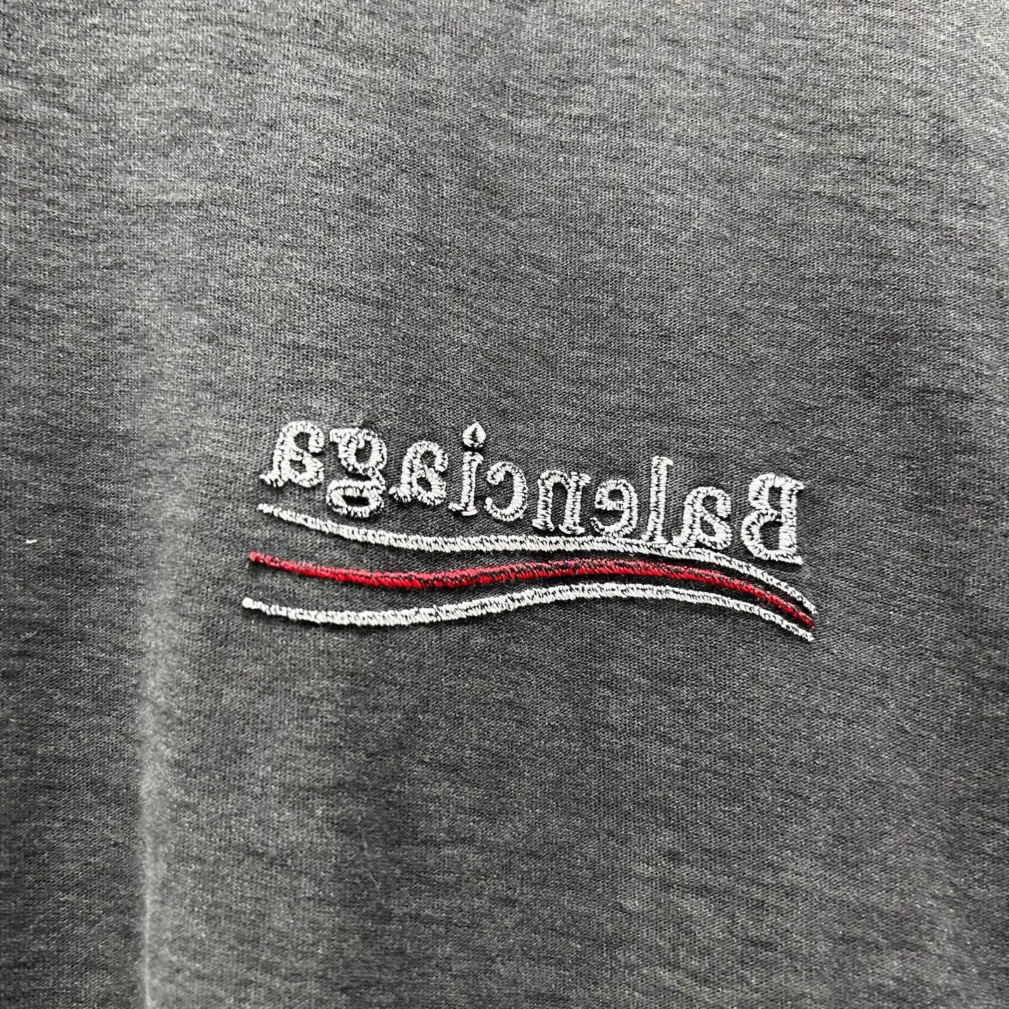 Balenciaga BALENCIAGA Reversed Logo Coke Embroidered Short Tee Size L / US 10 / IT 46 - 3 Thumbnail