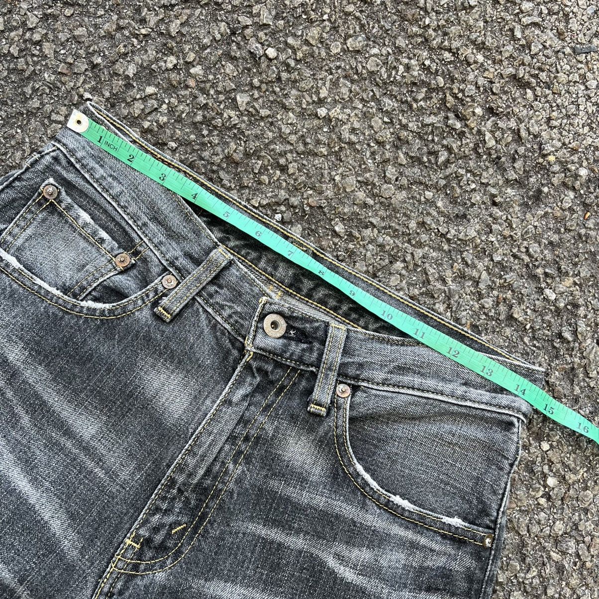 Levi's Vintage Levi’s 502 Black Faded Distressed Denim Jeans Pants Size US 29 - 6 Thumbnail