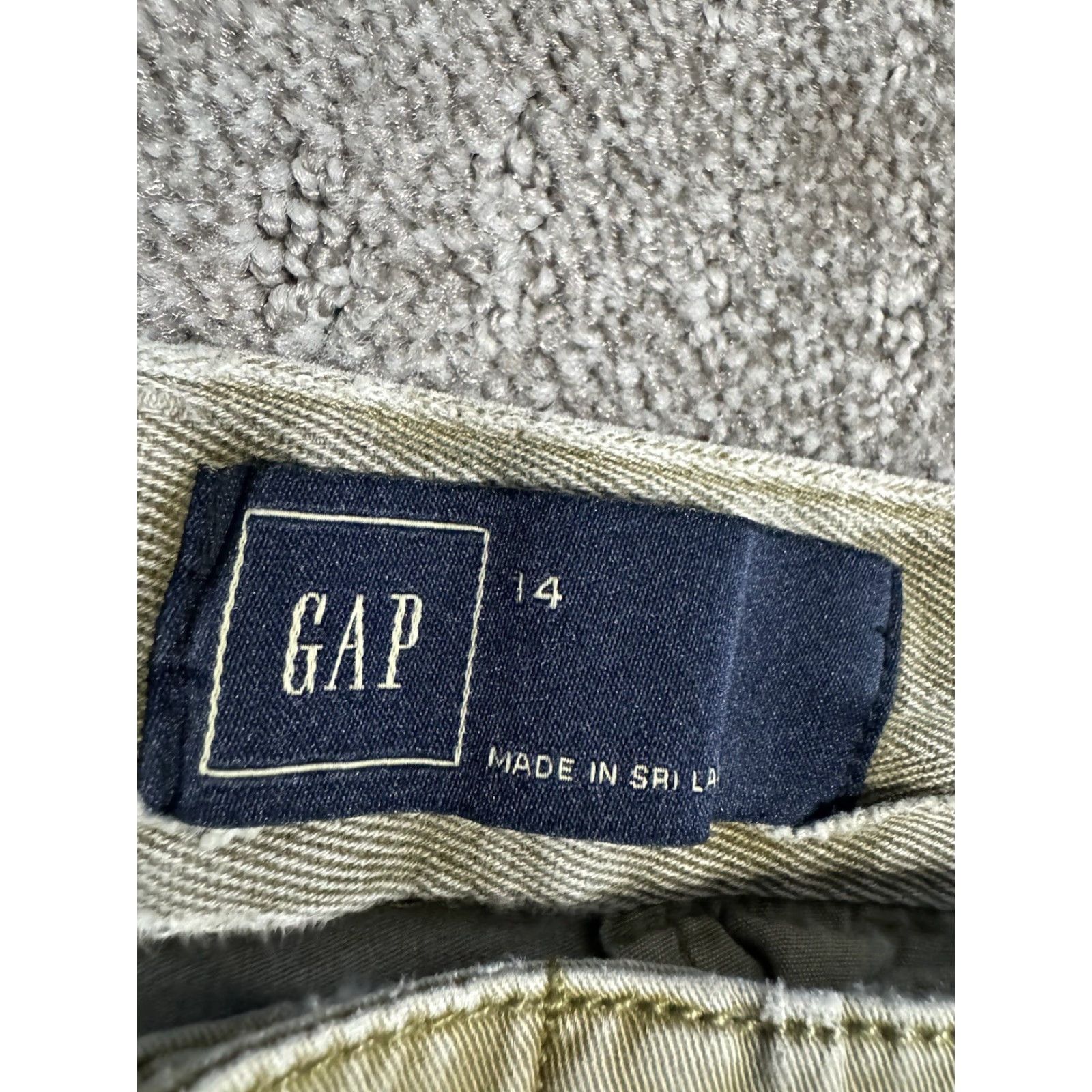 Gap Gap Plus Size 14 Chino Pants Light Tan Cotton Stretch Womens Size 36" / US 14 / IT 50 - 5 Thumbnail