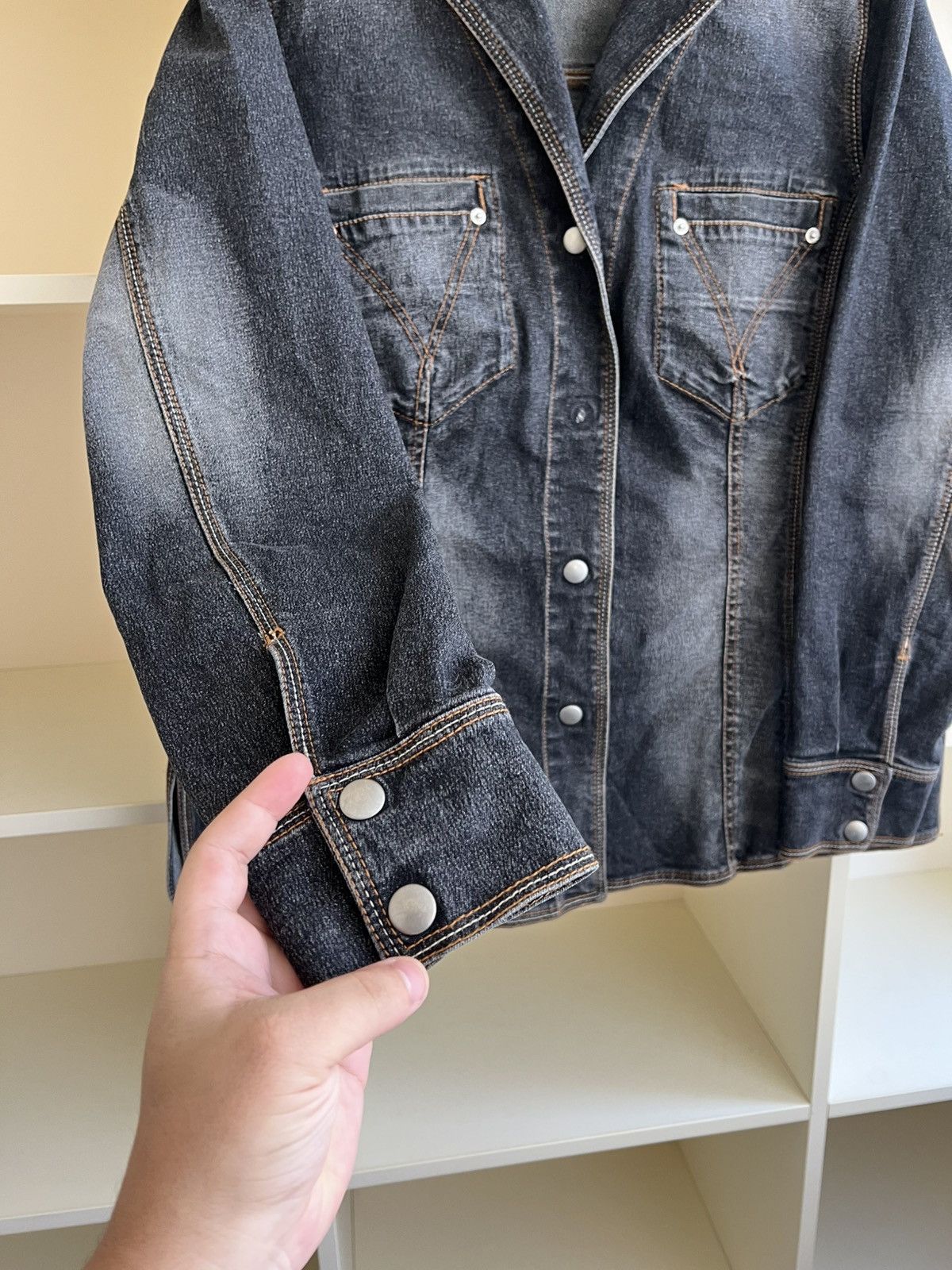 Marina Rinaldi Vintage Marina Rinaldi Denim Jacket JAPAN Size XL / US 12-14 / IT 48-50 - 6 Thumbnail