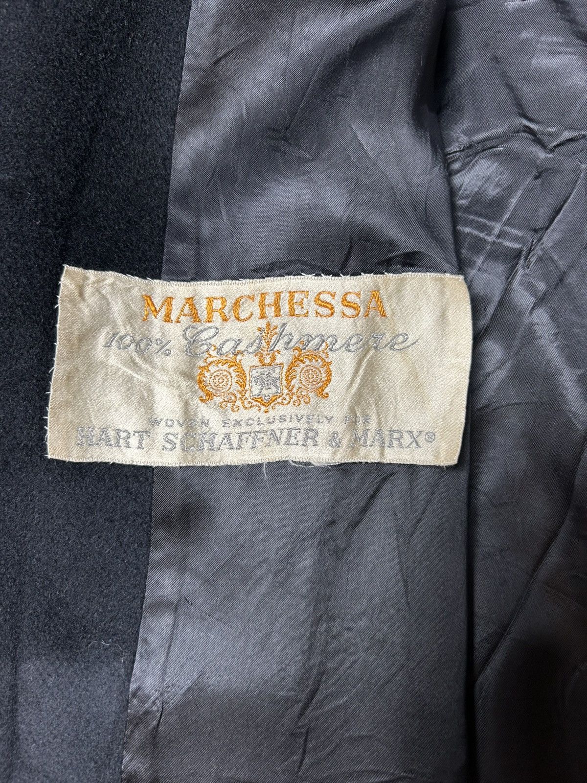 Hart Schaffner Marx × Marchesa HART SCHAFFNER & MARK CASHMERE WOOL LONG COAT Size ONE SIZE - 6 Thumbnail