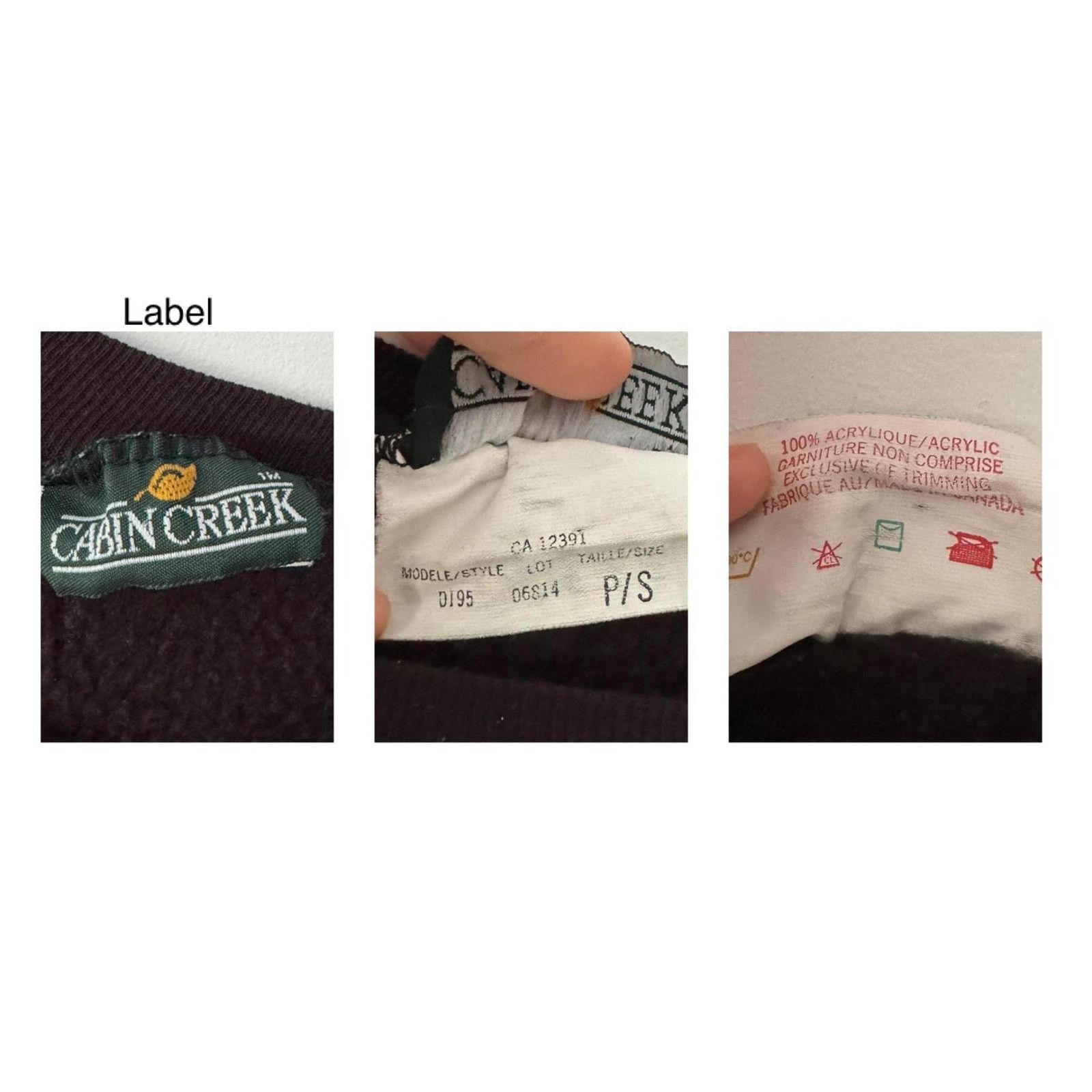 Cabin Creek 90s vintage black festive holiday scene pullover sweatshirt Size S / US 4 / IT 40 - 9 Thumbnail