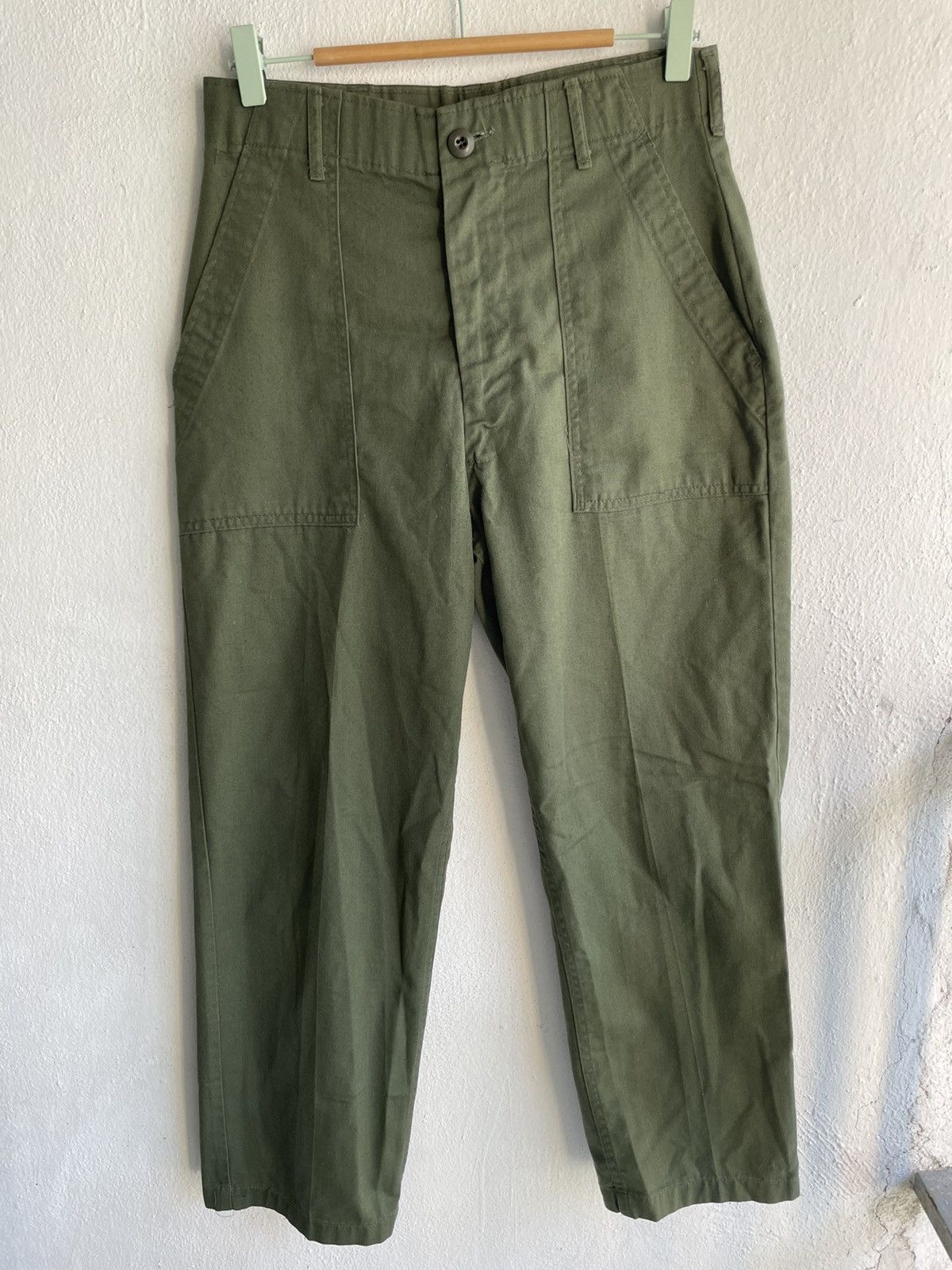 Orslow RIP🔥70s 0G 507 Vietnam Fatigue Trousers Pants Green 30X27 Size US 29 - 3 Thumbnail