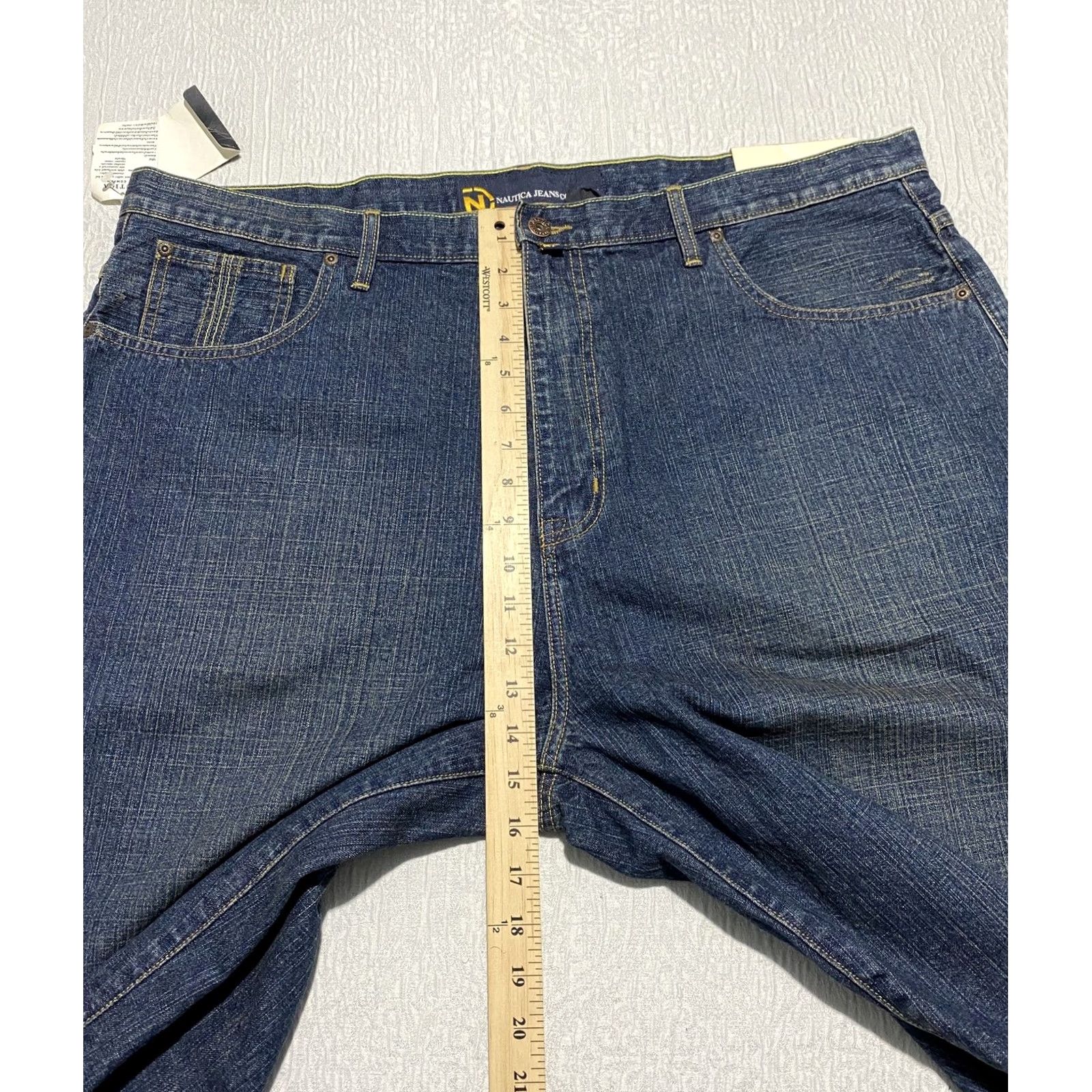 Nautica Nautica Jeans Shorts Mens 42 Blue Denim Baggy Carpenter Cargo Pocket Logo 90s Vintage Style Size US 42 / EU 58 - 4 Thumbnail