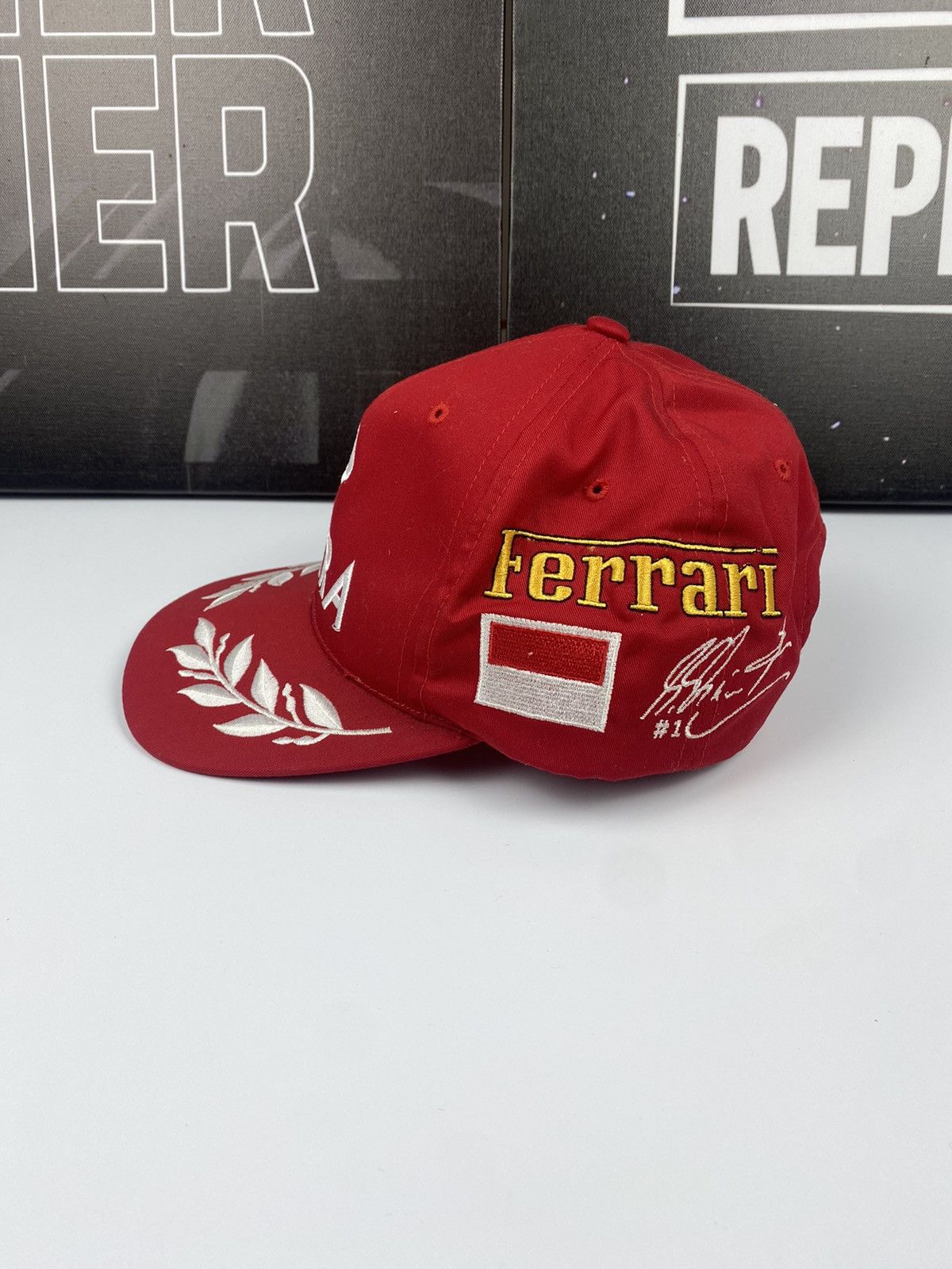 Ferrari 🚨 Dekra Ferrari Michel Schumacher Vintage Red Cap Hat Racing Size ONE SIZE - 3 Thumbnail