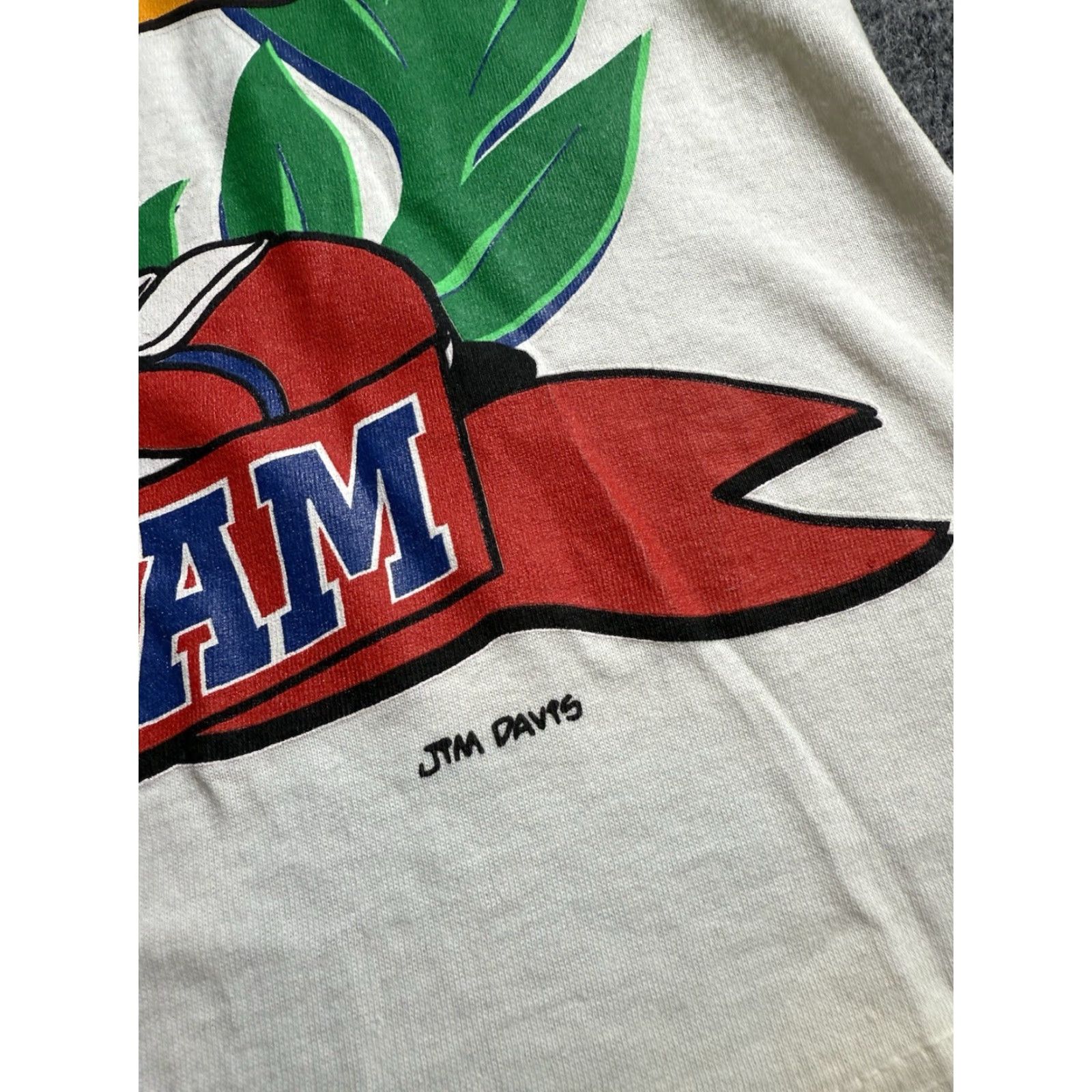 Vintage VINTAGE Garfield USA Eating Team Pizza Graphic Tee Shirt Mens Large NWT White Cotton Crew Neck Short Sleeve MEX Spring Ford USA Theme 90s Size US L / EU 52-54 / 3 - 6 Thumbnail