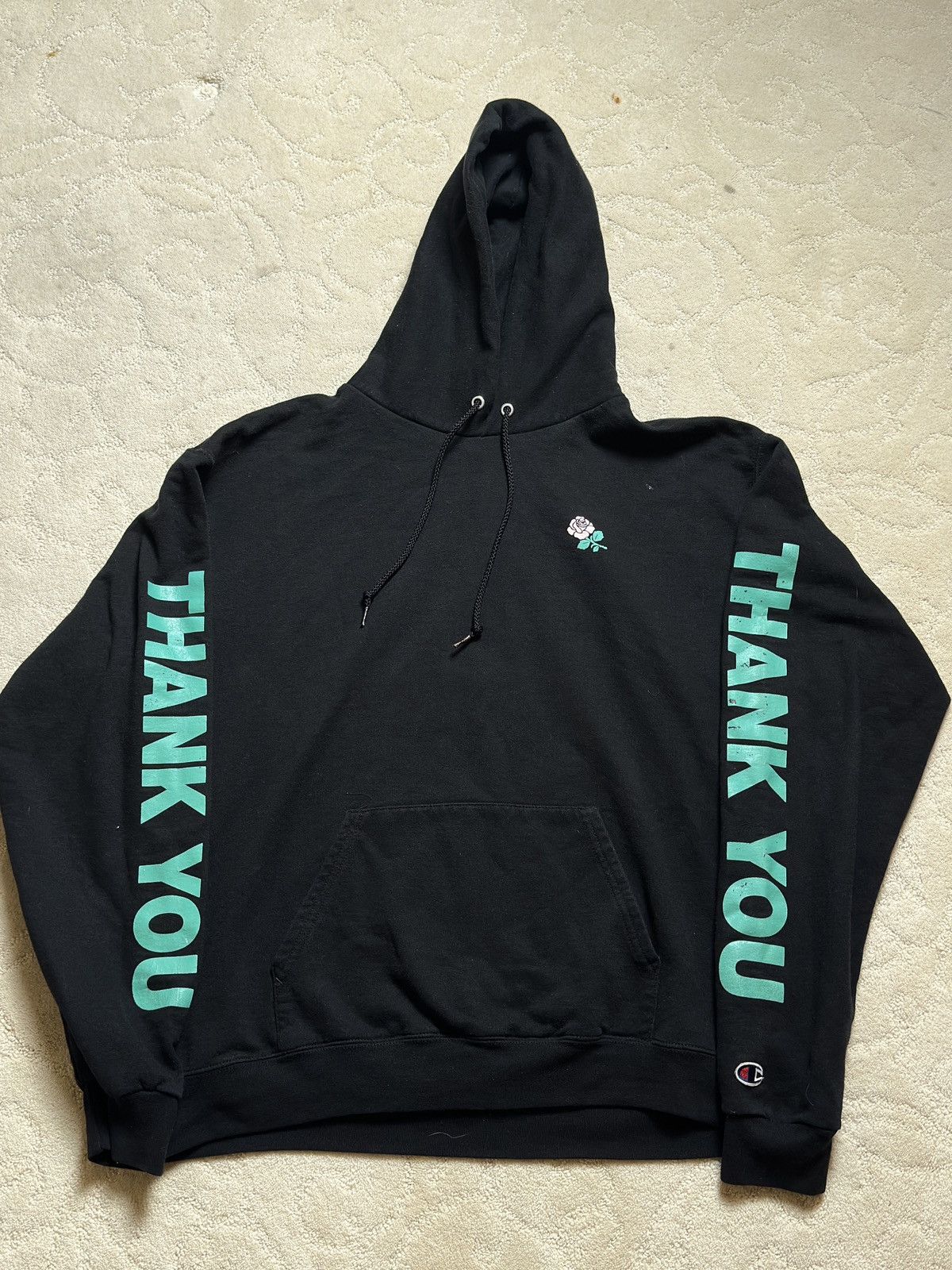 Champion × Market MARKET X Champion Thank You Rose Hoodie Size US L / EU 52-54 / 3 - 2 Thumbnail