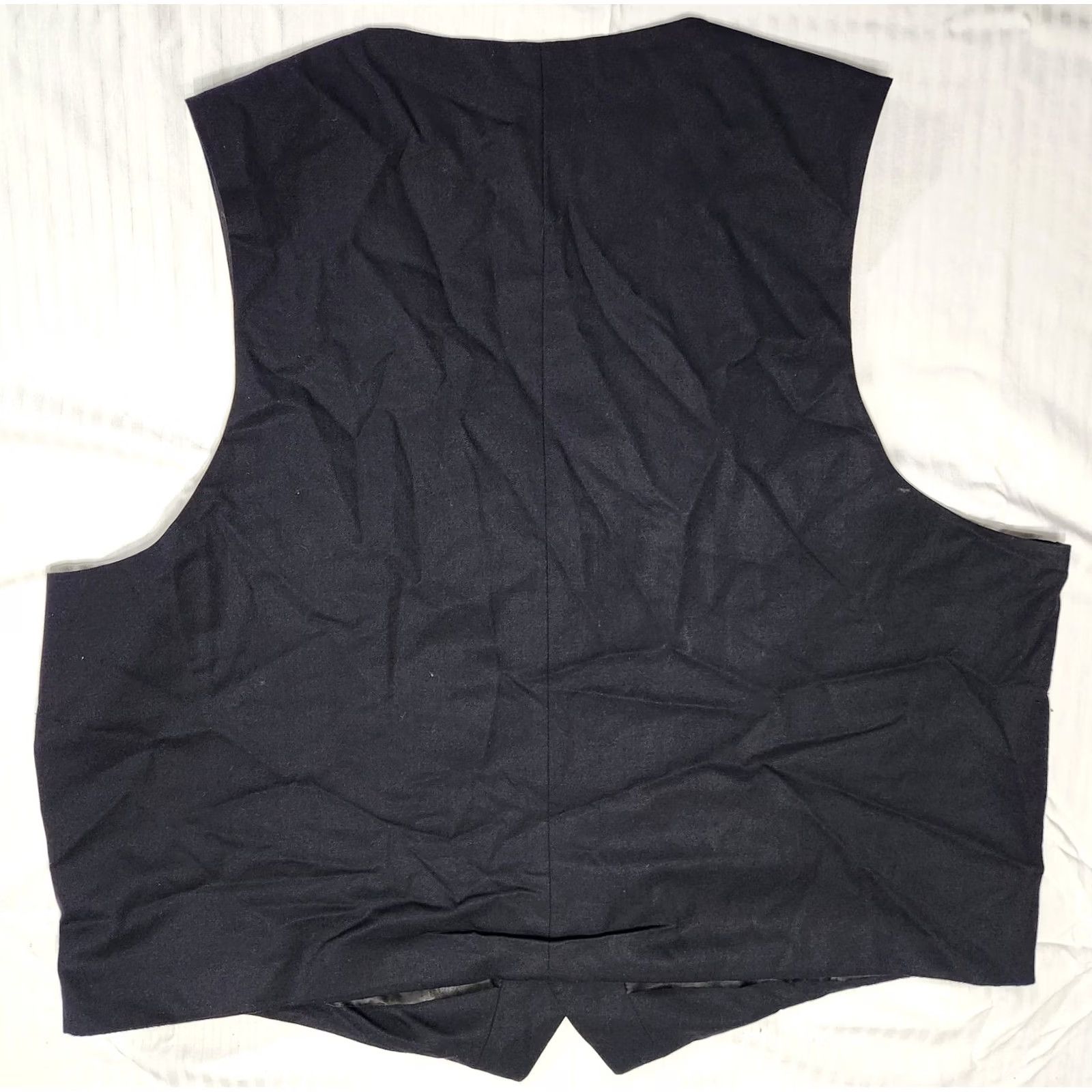 Vintage Murphy & Hartelius Vest Navy 52R 5 Button Nylon Polyester Lined Dry Clean Only Mens Vest Size US L / EU 52-54 / 3 - 2 Thumbnail