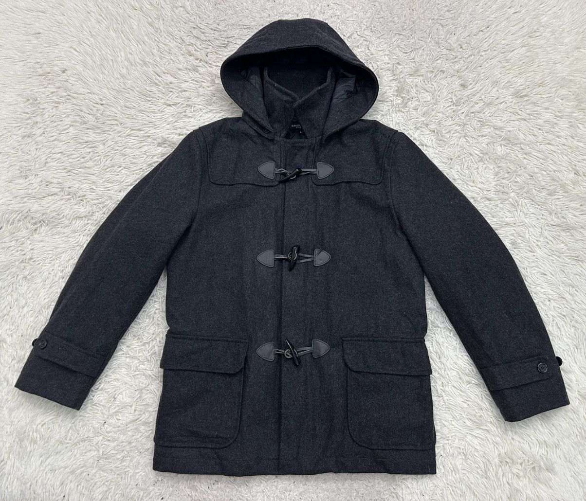 Kansai Yamamoto Detachable Hoodie Quilted Lined Jacket