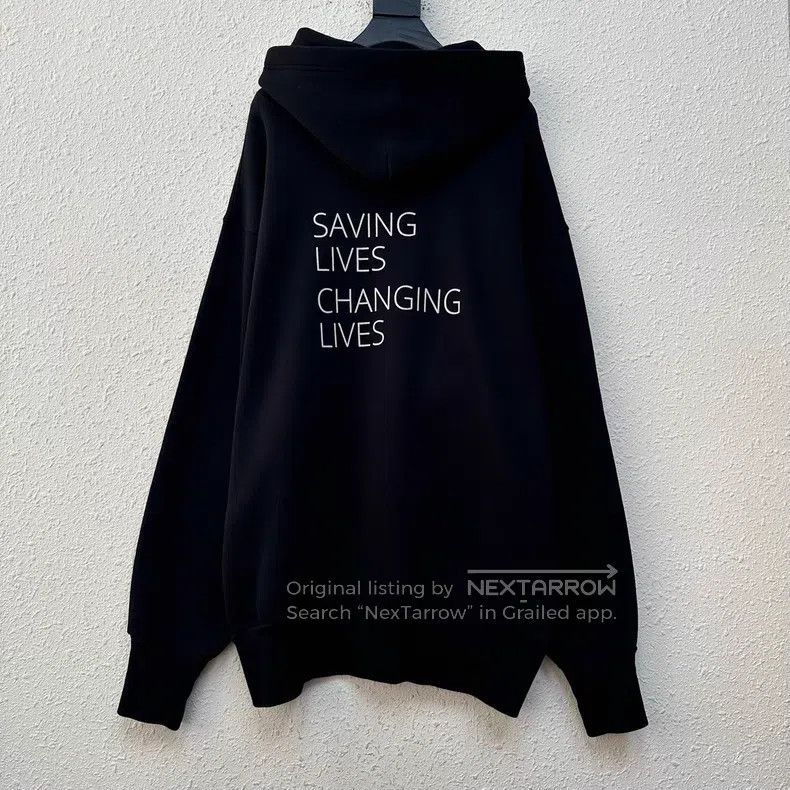 Balenciaga Balenciaga Relief Agency Hoodie Size US S / EU 44-46 / 1 - 2 Thumbnail