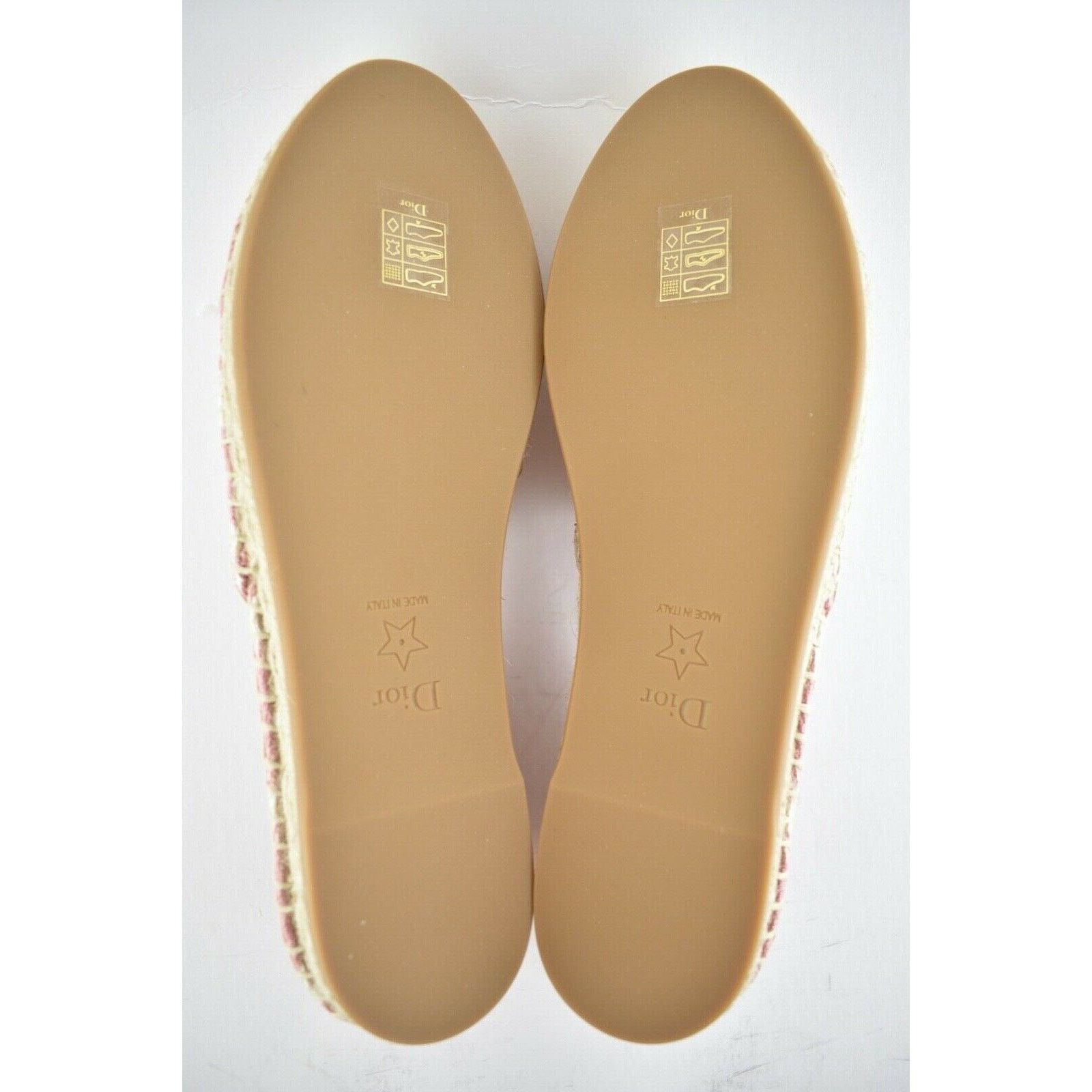 Dior Granville D Stripes Cotton Embroidered Espadrille Flat 41 Size US 11 / IT 41 - 12 Thumbnail