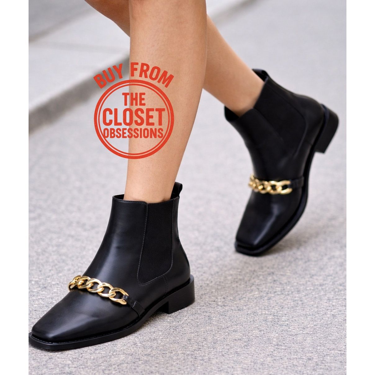 Zara ZARA Black US 8 Square Toe Boots NWT LAST ONE!!! Size US 8 / IT 38 - 2 Thumbnail