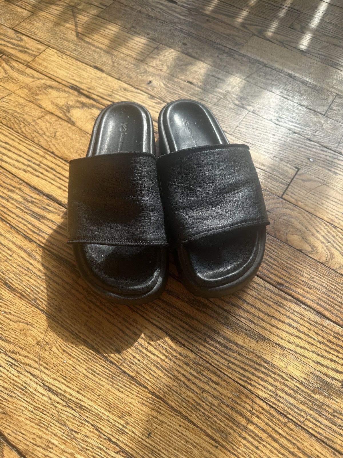 Adidas × Y-3 ADIDAS Y-3 PLATFORM SLIDES IN BLACK Size US 9 / EU 42 - 1 Thumbnail