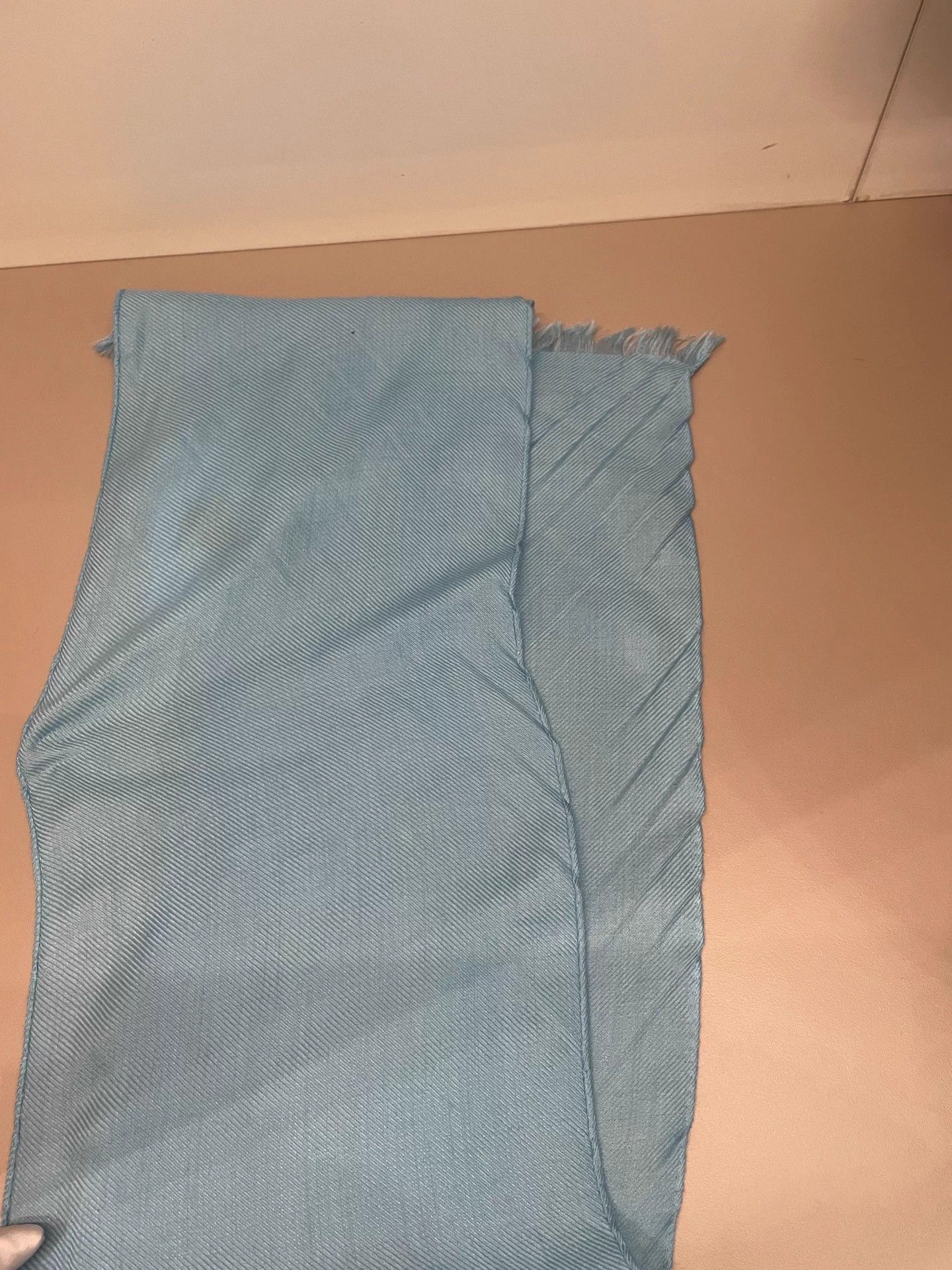 Loro Piana Loro Piana LP blue cashmere silk scarf 100×22 Size ONE SIZE - 2 Thumbnail