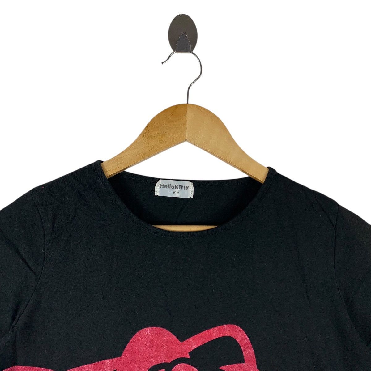 Anime Official Sanrio Hello Kitty Pink Glitter Graphic Tee Size US M / EU 48-50 / 2 - 2 Thumbnail