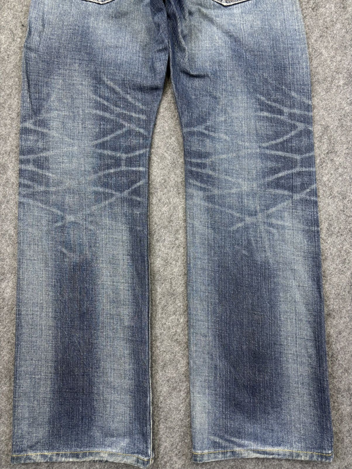 Edwin 💥Raw Fades💥Vintage Edwin Straight Cut Denim K4 Size US 31 - 8 Thumbnail