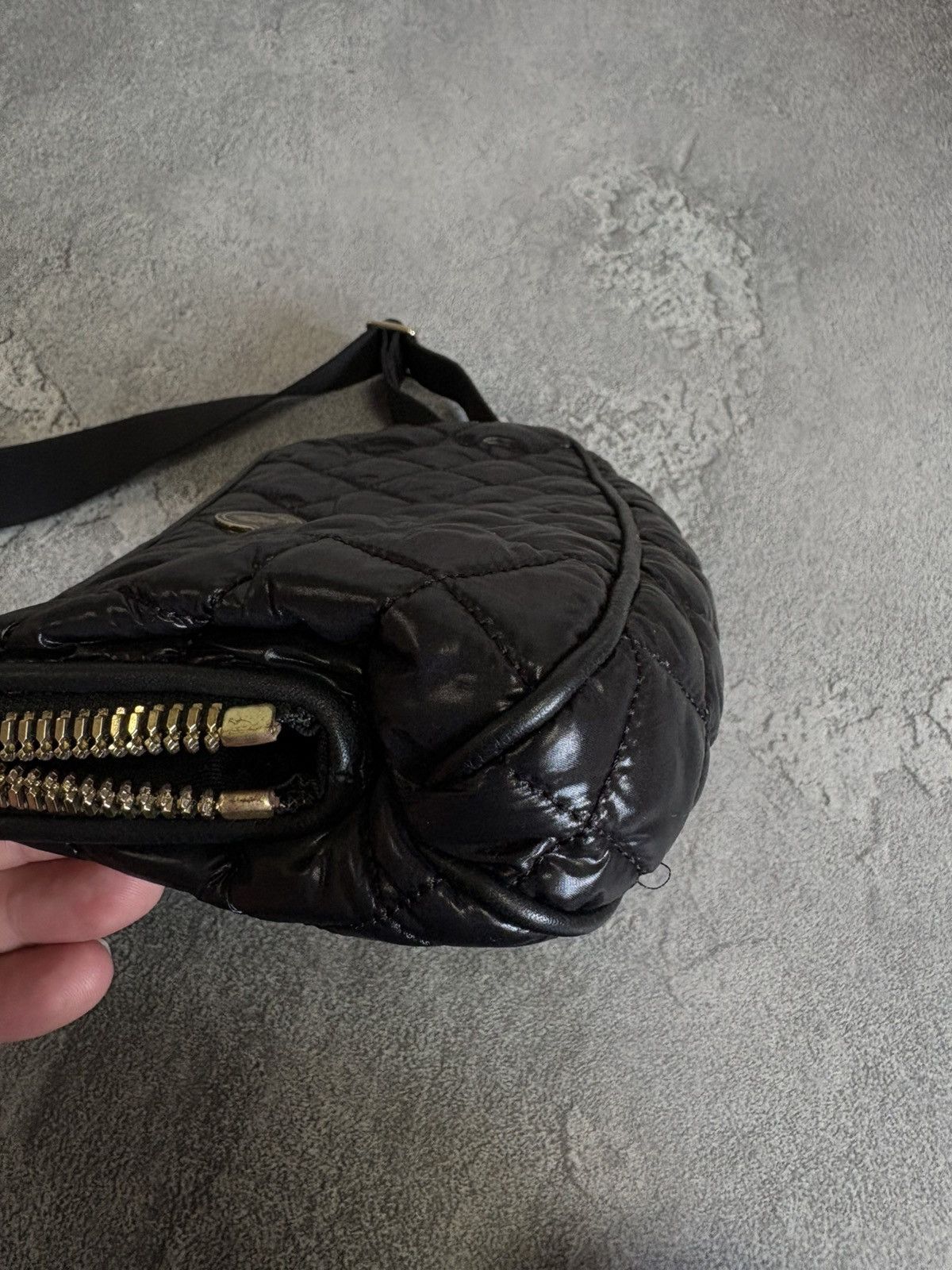 Moncler MONCLER Black Quilted Nylon ELIANNE Crossbody Shoulder Bag Size ONE SIZE - 18 Thumbnail