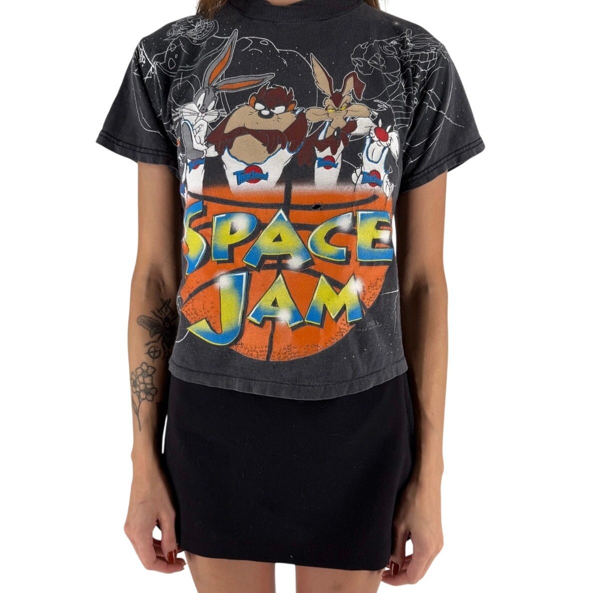 Vintage 90s Space Jam double sided tshirt 1990s vintage Size XXS / US 00 / IT 34 - 1 Thumbnail