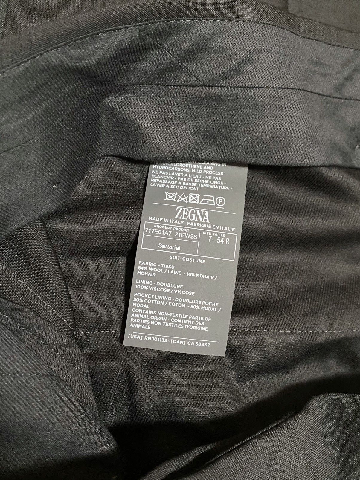 Z Zegna Zegna Flat Front Tuxedo Trousers size 7-54R/ fit 36” waist Size 54R - 12 Thumbnail
